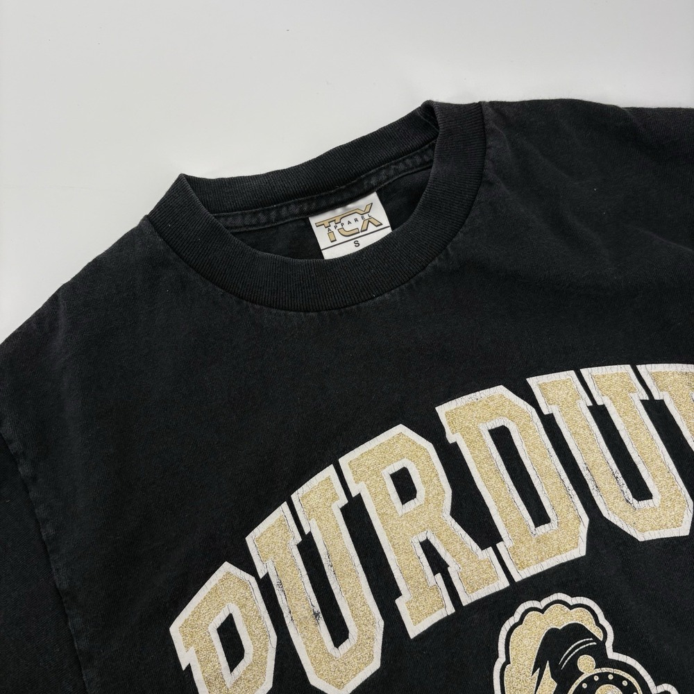 Vintage TCX Apparel Purdue Boilermakers T-Shirt Size Small Black